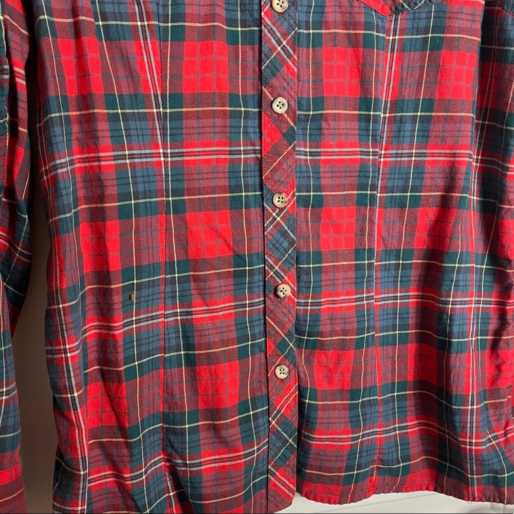 L.L Bean Plaid Long Sleeve Button Down - Picture 6 of 9